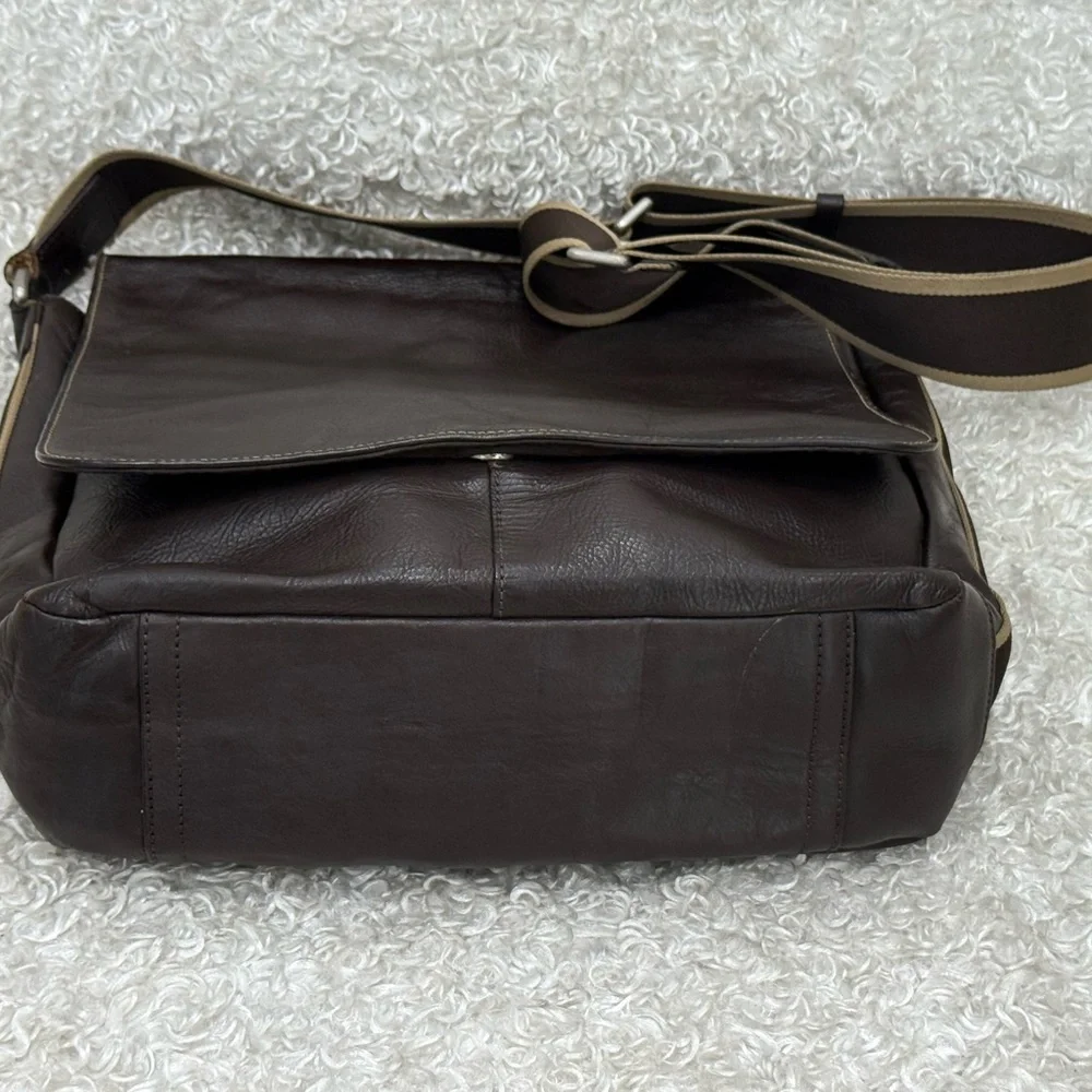 Coach Men's Brown Leather Messenger Bag